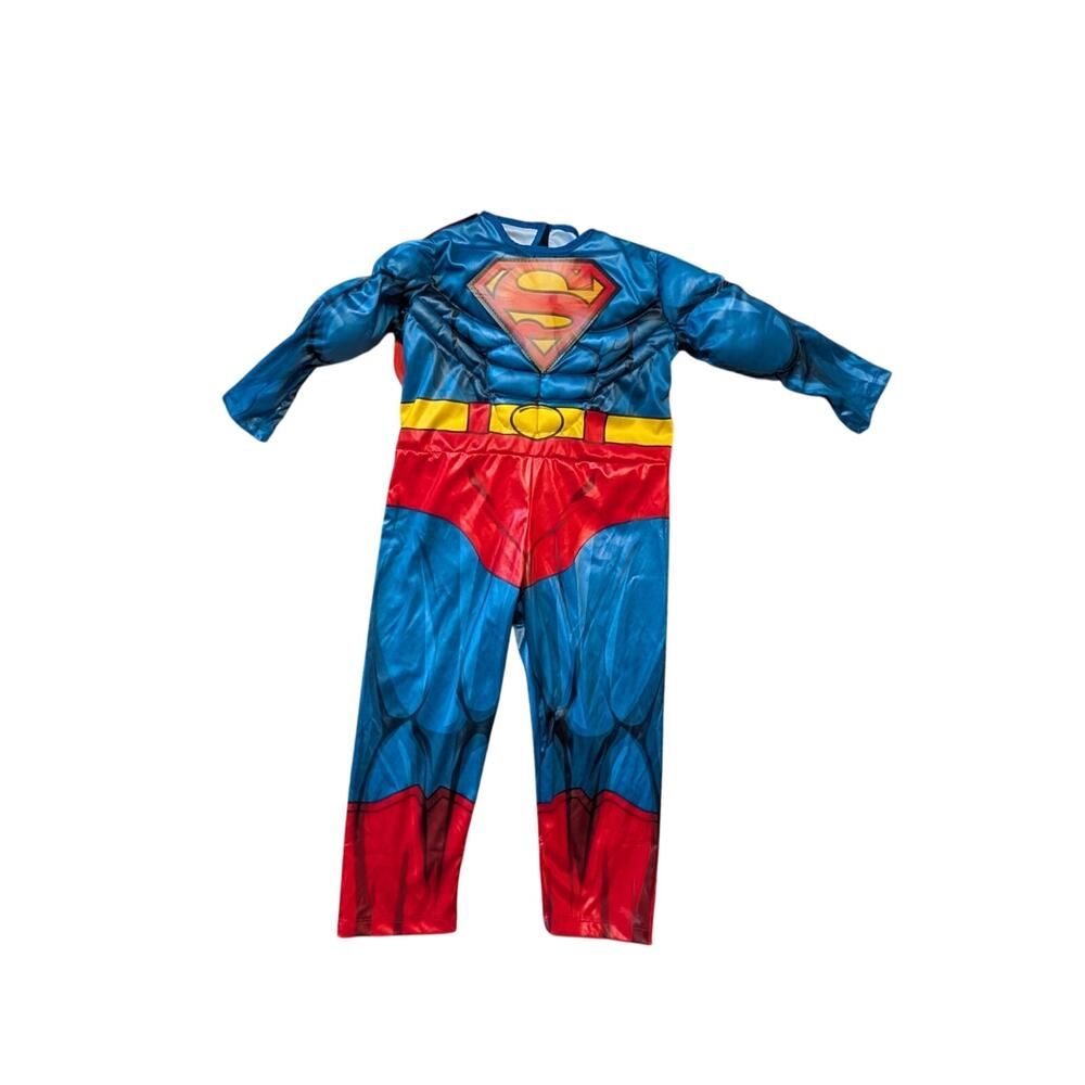 Superman Toddler HALLOWEEN Costume Padded Jumpsuit Cape DC Comics 3T-4T NWT